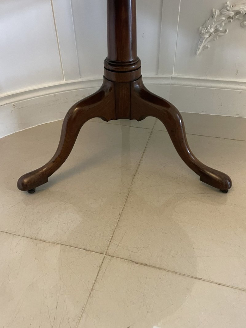 Antique George III Quality Mahogany 3 Tier Circular Dumb Waiter - Image 6